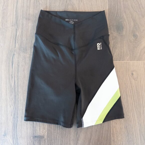 NEW P.E Nation Sprint Time High Rise Black Crossover Short 7", Size S - Picture 4 of 8